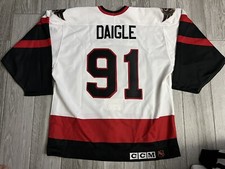 1993-94 Authentic CCM Alexandre Daigle Ottawa Senators Ultrafil Hockey Jersey 48