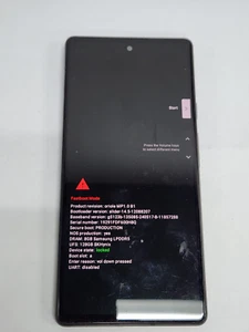 DEFECTIVE - Google Pixel 6 - 128GB - Black - Unlocked - G9S9B - 8666 - Afbeelding 1 van 4