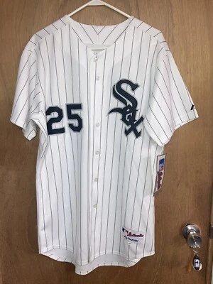 Camiseta branca masculina Jim Thome Chicago White Sox 44 nova com etiquetas - Imagem 1 de 2