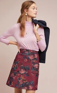 NWT $158 Women's Eva Franco Front Pocket Floral Skirt, 14 - Picture 1 of 4