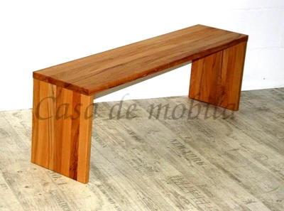 Massivholz Dielenbank Kernbuche massiv geölt Flur bank Sitzbank holz Bettbank - Bild 1 von 4