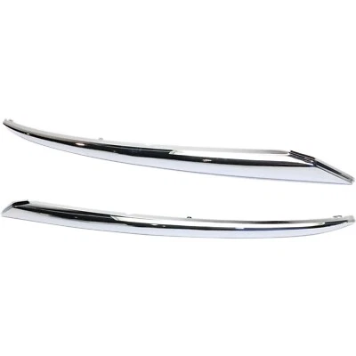 Fits Nissan Pathfinder Bumper Trim For 2013-2016 Front Left & Right Chrome 2pc - Image 1 of 4