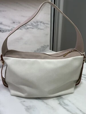 NUEVO Dolce Vita Bolso de Mano de Cuero Sintético para Mujer Crema y Tostado Cartera Lindo Bolso de Primavera Foto 1 de 4