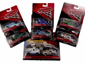 BNIP Disney Pixar Cars 3 Revstopski & Traxson 2 Pack Race Crew w/BONUS (LOT)‼️ - Picture 1 of 12