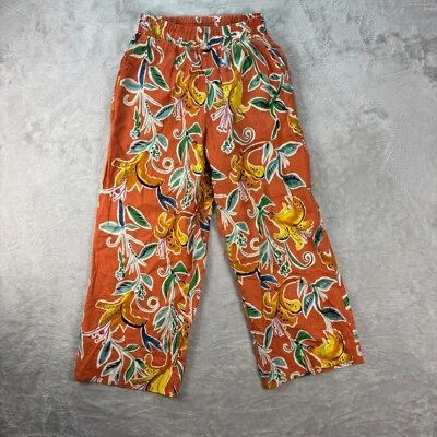 Rachel Roy Women's Floral Print Cropped Wide Leg Pants Elastic Waist Size XS - Image 1 of 4