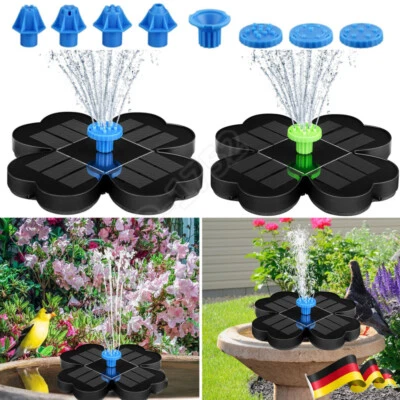 Solar Springbrunnen Fontäne Solarpumpe Garten-Brunnen Teichpumpe Wasserspiel DE - Bild 1 von 4