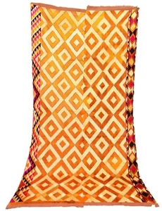 Mantón largo vintage étnico paquistaní textil Phulkari bordado a mano L" - Imagen 1 de 10