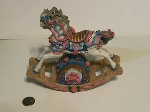 ROCKING HORSE MUSIC BOX BY SAN FRANCISCO MUSIC BOX COMPANY - Picture 1 of 5