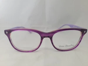 Vera Bradley Merit Plum Pansies Purple Eyeglasses Frames 49-16-130 - Picture 1 of 4