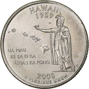 [#224467] United States, Quarter, 2008, U.S. Mint, Copper-Nickel Clad Copper, AU - Picture 1 of 2