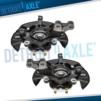 Pair Front Steering Knuckle+Wheel Hub Bearing for 2003 2004-2008 Toyota Corolla - Image 1 of 4