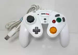 GameStop Nintendo GameCube Wii Wired Controller White Very Clean Tested Working - Picture 1 of 2