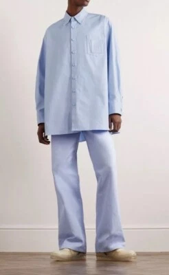 Raf Simons Oversized Light Blue Denim Shirt, Large, Spring 2023, New - Image 1 of 4