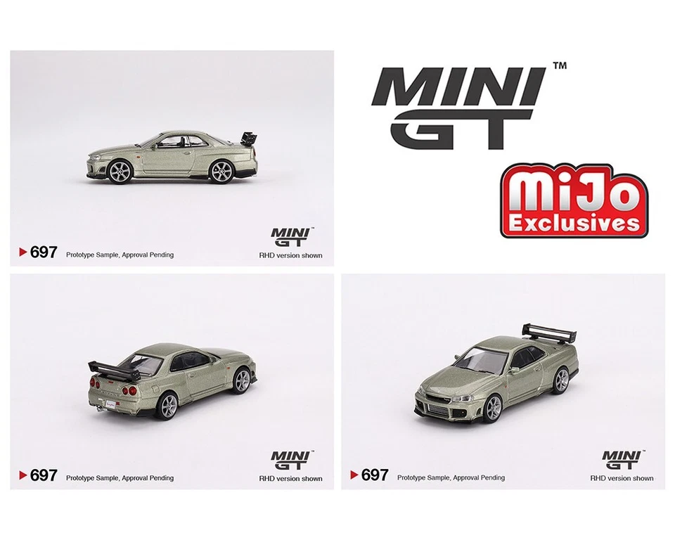 Mini-GT Nissan Skyline GT-R (R34) Tommykaira Millenium Jade MGT00697 - Image 1 of 1