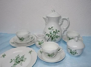 Hutschenreuther Maria Theresia flor verde - servicio de café - piezas a elegir - Imagen 1 de 6