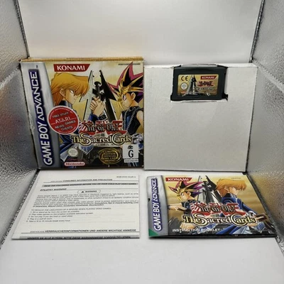 Yu-Gi-Oh The Sacred Cards • Nintendo Gameboy Advance GBA + Box + Manual • Boxed - Image 1 of 4