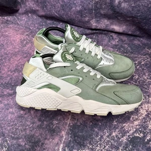 Nike Air Huarache Teeeline Green Size 10 Uk 2015 Very Rare - Picture 1 of 9