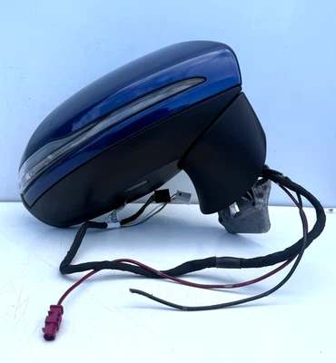 Mercedes C Class Coupe W205 Door Mirror Blue 896 Convertible - Driver Side Right - Image 1 of 4