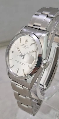 Rolex Oyster Perpetual Date 1500 34 mm SS reloj para hombres esfera original y pulsera 1967 Foto 1 de 4