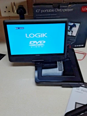 Logik 10 inch Portable DVD Player L10SPDV13 with 180 Swivel Screen and Remote - Image 1 of 4