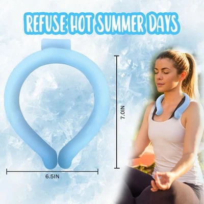 Dr Chilly Ice Ring, Neck Cooling Tube, Portable Cooling Neck Ice Ring - image 1 of 4