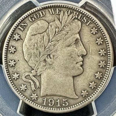 1915 D Barber Half Dollar - PCGS VF30 - Nice Original Surfaces and Patina - Image 1 of 4
