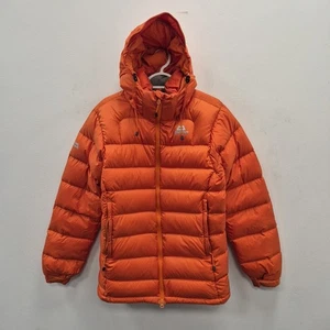 Mountain Equipment Lightline Down Puffer Orange Chunky Coat Jacket Size Small - Picture 1 of 12