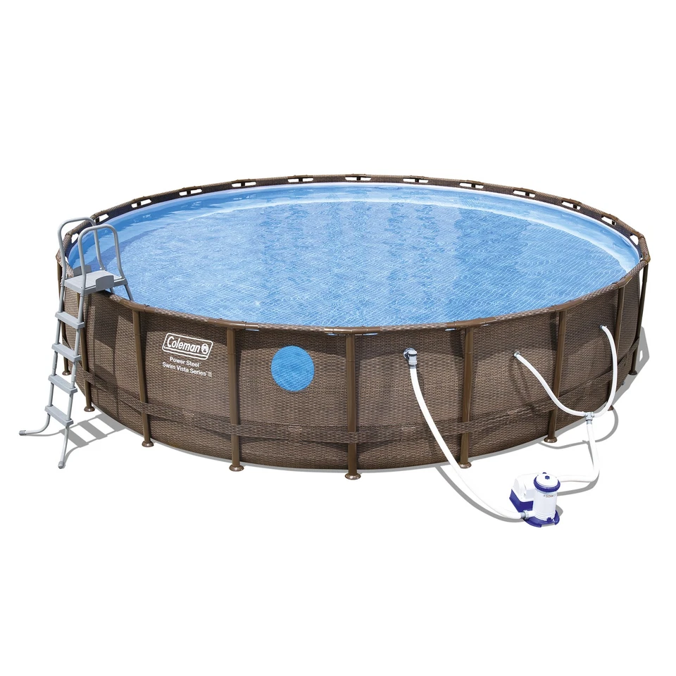 Coleman 22x52 Swim Vista II Pool Set with Pump, Ladder and Cover - Image 1 of 1