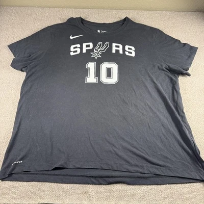 San Antonio Spurs Shirt Mens XXL Black NBA Basketball DeRozan 10 Nike Dri-Fit - Image 1 of 4