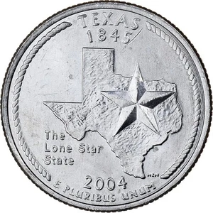 [#396645] United States, Quarter, Quarter Dollar, 2004, Denver, Texas 1845, Copp - Picture 1 of 2