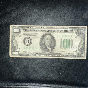 1934 $100 Small Size Federal Reserve Note - Circulated - Picture 1 of 6