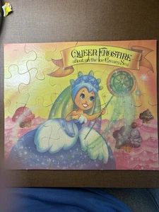 Vintage 1984 MB Puzzle Candy Land Queen Frostine 24 Piece Ice Cream Sea Complete - Picture 1 of 3