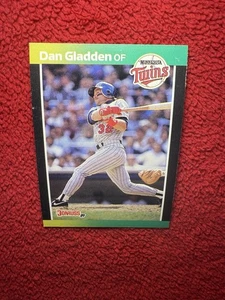 Vintage 1989 Dan Gladden Minnesota Twins Donruss MLB Baseball Trading Card 391 - Picture 1 of 12