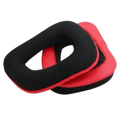 Earpads for G230 G930 F450 Gaming Headset Black & Red - Image 1 of 4