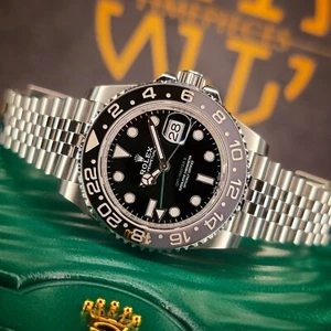 ROLEX GMT-MASTER II 126710GRNR 40MM BRUCE WAYNE CERAMIC STEEL WARRANTY B&P - Picture 1 of 16