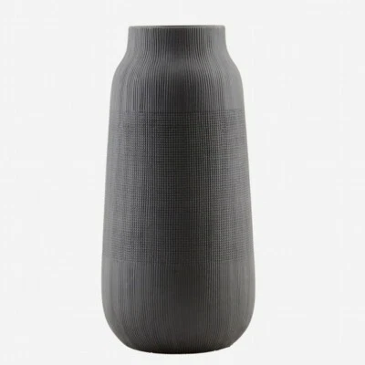 House Doctor Vase schwarz 35 cm groove Newstalgie - Bild 1 von 2