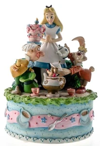 BESCHÄDIGTE Alice im Wunderland Disney Parks Spieluhr All the Golden Afternoon 6 Zoll - Bild 1 von 17