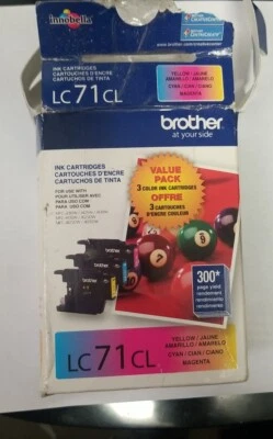 Genuine Brother LC71CL Ink Cartridge Magenta Cyan Yellow  - Image 1 of 3
