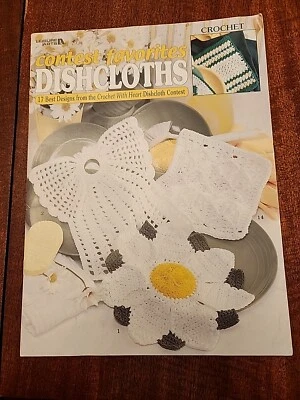 LA Leisure Arts #3211 CONTEST FAVORITES Crochet Dishcloths, 17 Designs Vintage - Image 1 of 4