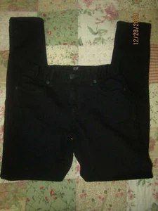 EUC GAP Kids Denim Girls Stretch Super Skinny Pants Black Size 12 - Picture 1 of 3