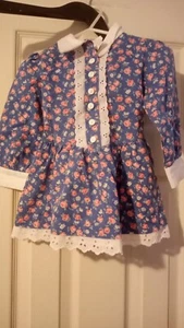 Girls Size 2t Floral Dress Vintage Prairie Style Floral coquette retro grannycor - Picture 1 of 8