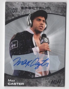 Max Caster 2021 Upper Deck AEW Spectrum Autograph Card Auto #78 - Picture 1 of 2
