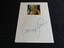 BONNIE TYLER signed 4x6 autograph index card ROCK InPerson in Berlin LOOK