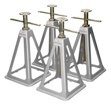 Cavalletti d'appoggio supporti stabilizzatori alluminio rimorchio caravan 4 pzz