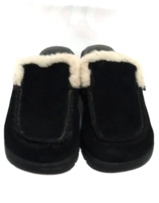 Zuecos Mudd Vintage sin cordones tacones gruesos para mujer 7 zapatos blanco y negro difusos Foto 1 de 4