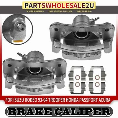 2x Rear LH & RH Brake Calipers w/ Bracket for Isuzu Rodeo Honda Passport Acura - Image 1 of 4