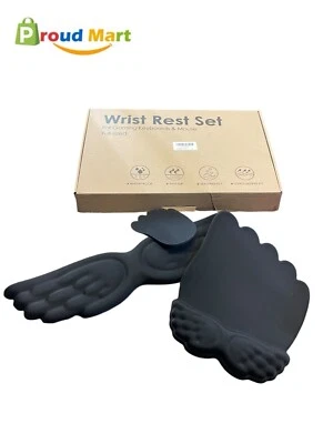 Ergonomic Keyboard Wrist Rest and Mouse Pad with Wrist Support Memory Foam Black - Image 1 of 4
