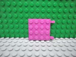 Lego 1 Rosa Oscuro 4x4 escotilla puerta con 2 clips NUEVO - Imagen 1 de 1