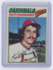 1977 Topps Keith Hernandez Baseball Card St. Louis Cardinals #95