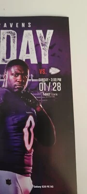 BALTIMORE RAVENS Vs Kansas City Chiefs2023 AFC CHAMPIONSHIP  PROGRAM SGA 1/28/24 - Image 1 of 4